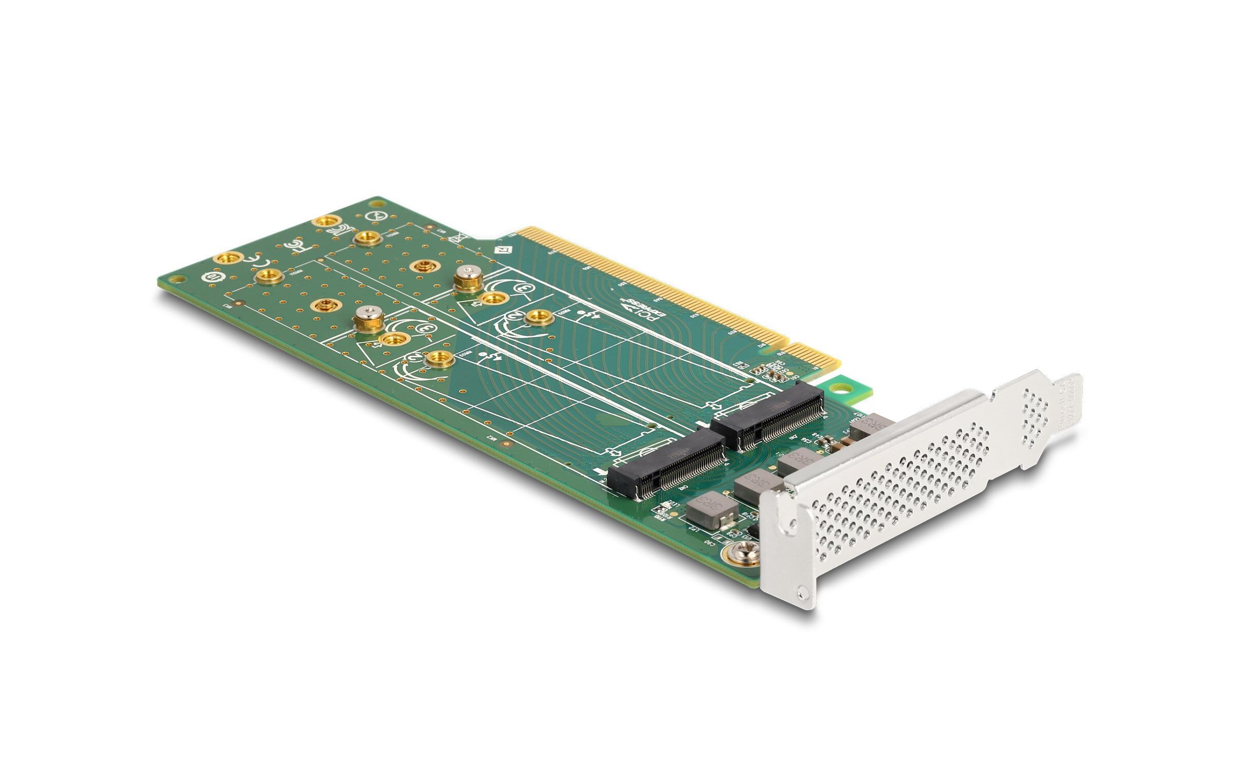 Delock Speicher-Controller 4x M.2 NVMe PCIe 4.0 x16 Low Profile