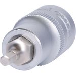 KS TOOLS 1/2" Bit-Stecknuss Innensechskant, kurz, 4mm (911.1304)