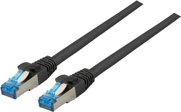 EFB-Elektronik RJ45 Patchkabel Cat.6A S/FTP TPECat.7 Rohkabel superflex schwarz 0,15m Hersteller: EFB Elektronik (K5525FSW.0,15)