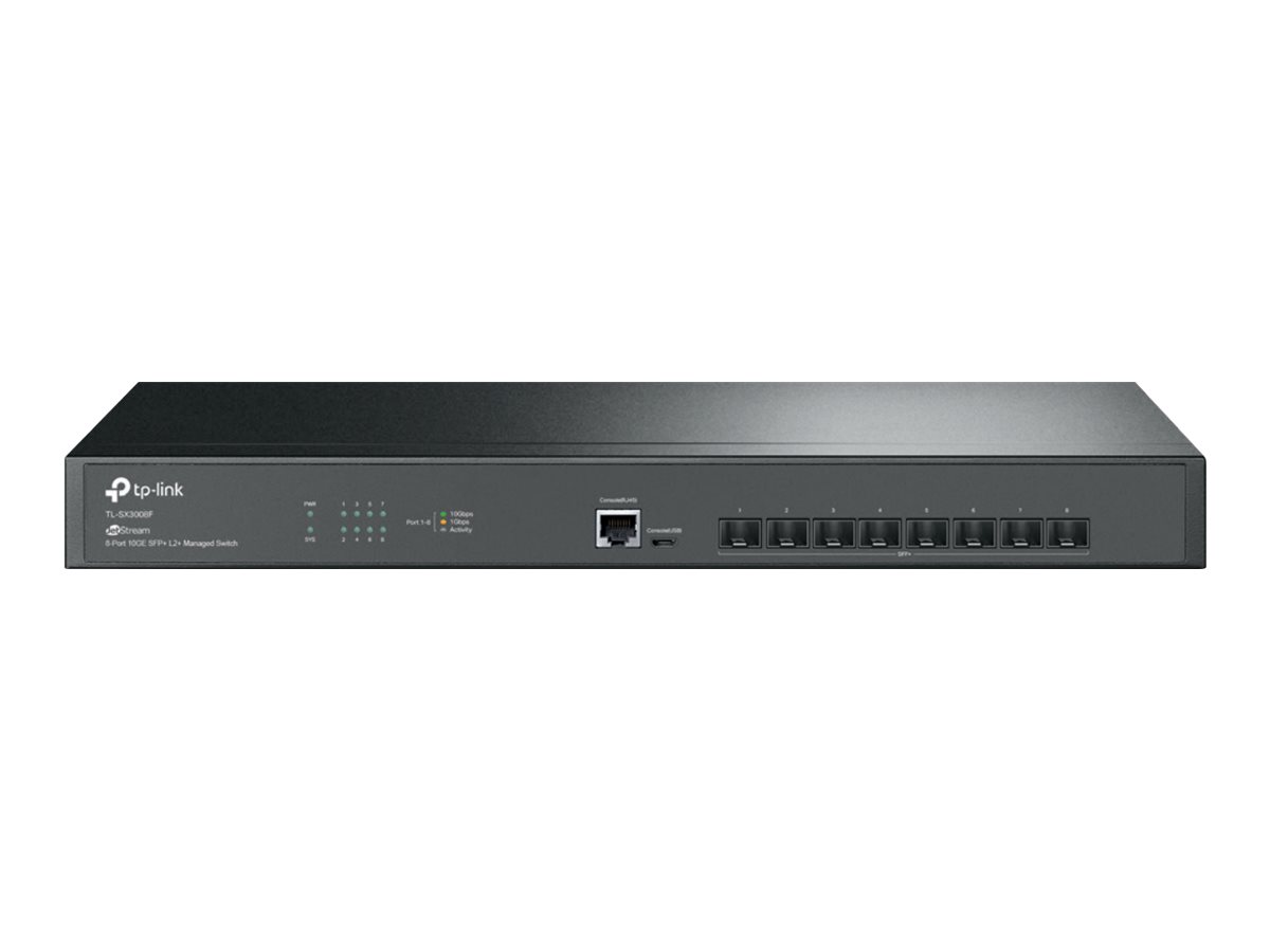 TP-Link JetStream TL-SX3008F V1.6 Switch 8 x 10GBase-X SFP+ Schwarz