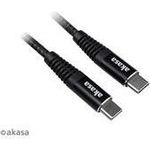 Akasa AK-CBUB54-10BK USB Kabel 1 m USB C Schwarz (AK-CBUB54-10BK)