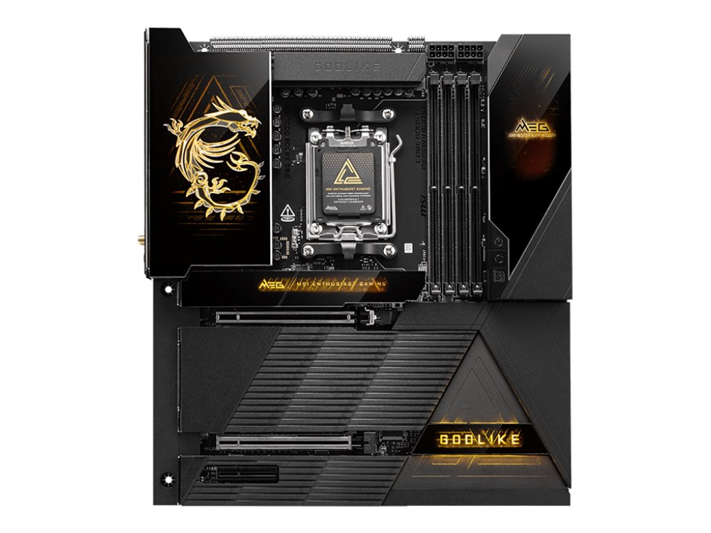 MSI MEG X870E GODLIKE Mainboard E-ATX Sockel AM5 DDR5 Wi-Fi 7 10G LAN Schwarz