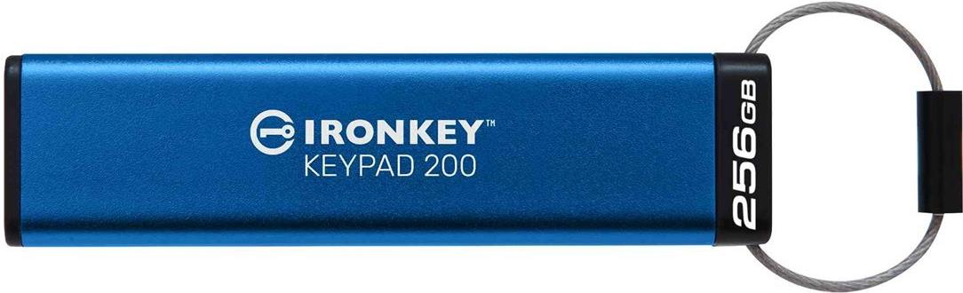 KINGSTON 256GB IronKey Keypad 200 FIPS 140-3 Lvl 3 Pending AES-256 Encrypted (IKKP200/256GB)