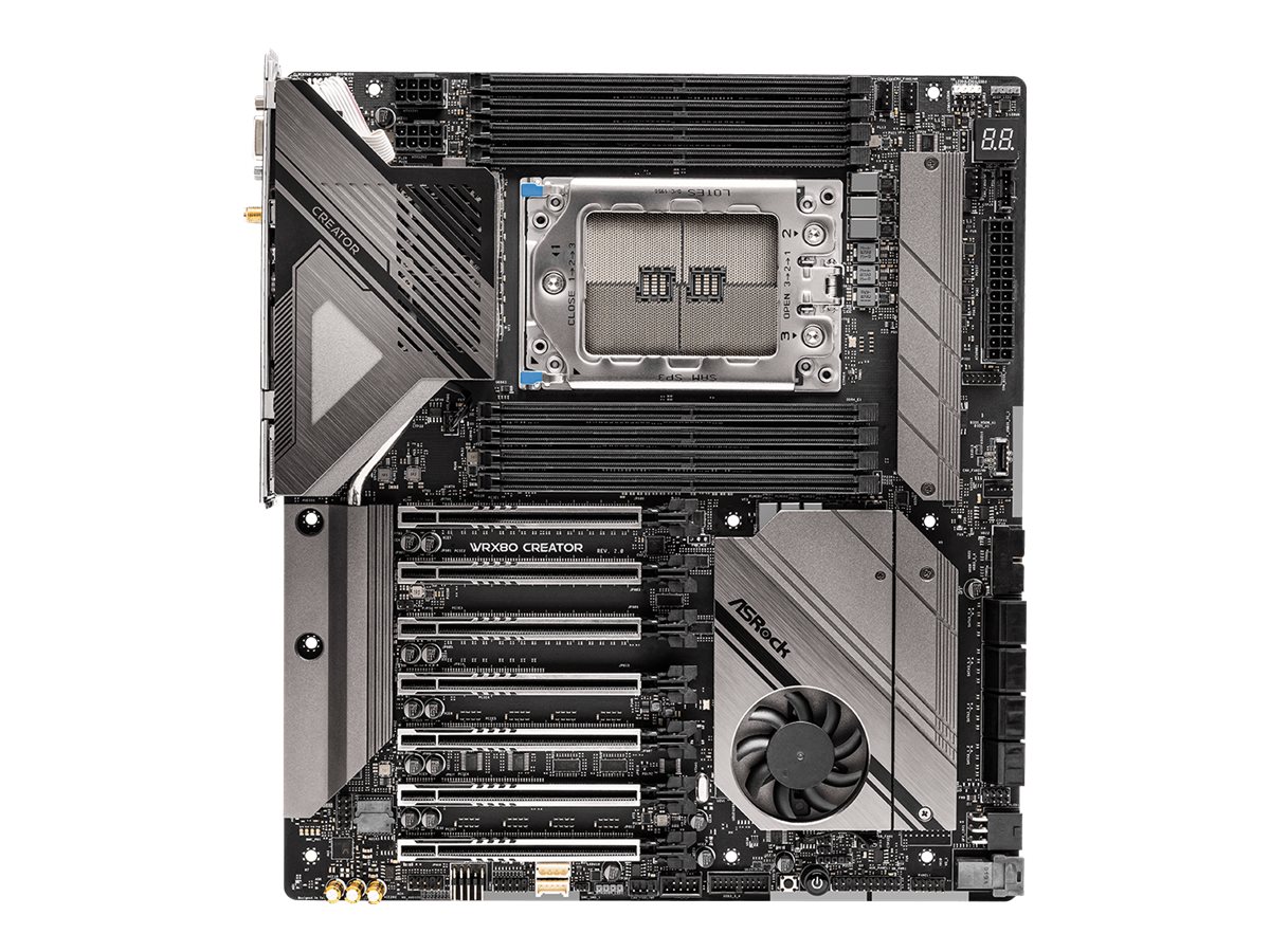 ASRock WRX80 Creator R2.0 Mainboard E-ATX Sockel sWRX8 DDR4 8x DIMM 2x 10G LAN Wi-Fi 6E
