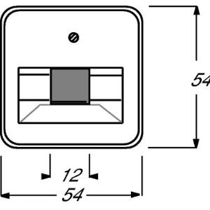 Busch-Jaeger 1753-0-8949 switch plate/outlet cover (1753-0-8949)