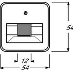 Busch-Jaeger 1753-0-8949 switch plate/outlet cover (1753-0-8949)