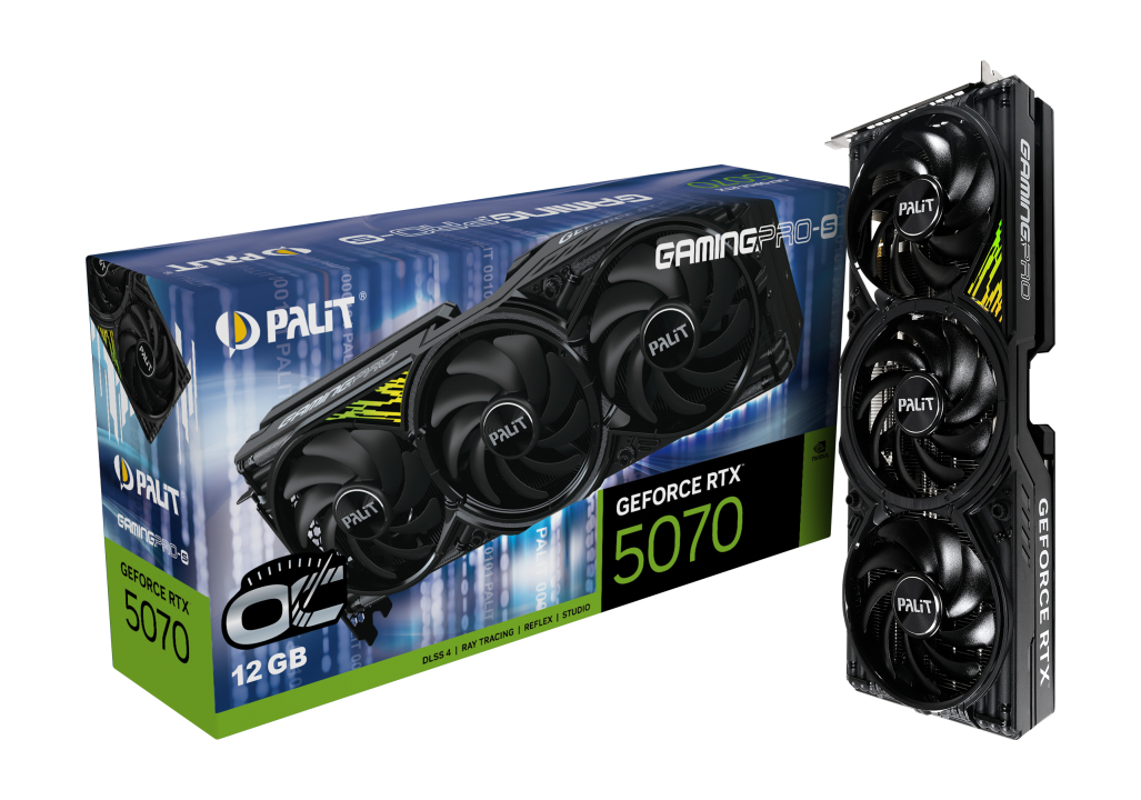 Palit GeForce RTX 5070 GamingPro-S OC 12 GB GDDR7 Schwarz
