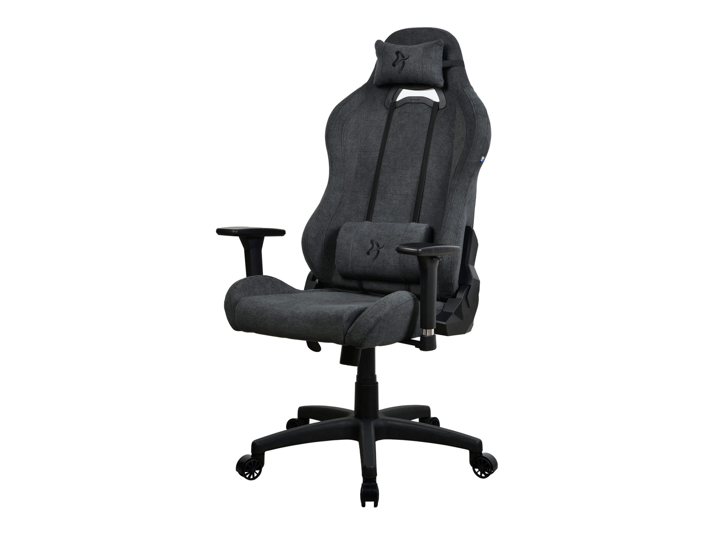 Arozzi Torretta 2023 Edition Gaming-Stuhl mit Armlehnen und Kopfstütze, Dunkelgrau