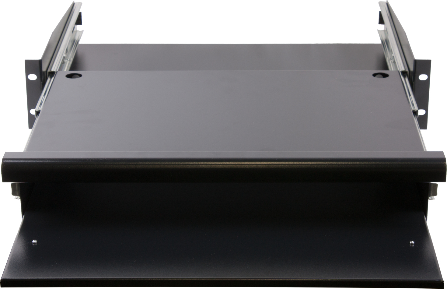 Rockstable 2 HE 19" Schubladeneinheit Maus- und Tastaturablage RS19-TH02 Schwarz