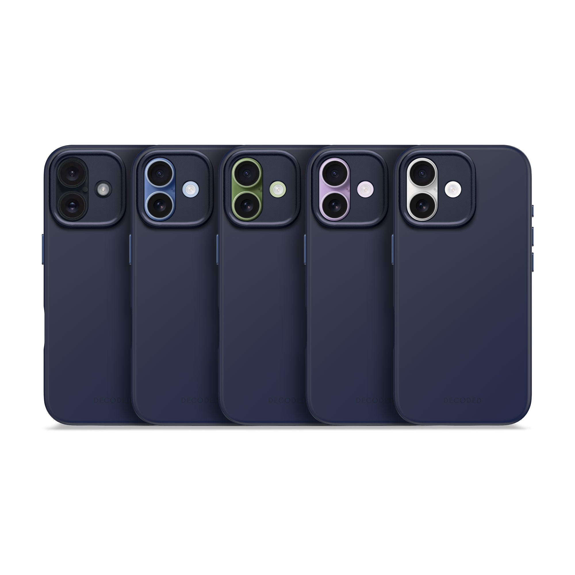Decoded AntiMicrobial Silicone Backcover iPhone 17 True Navy