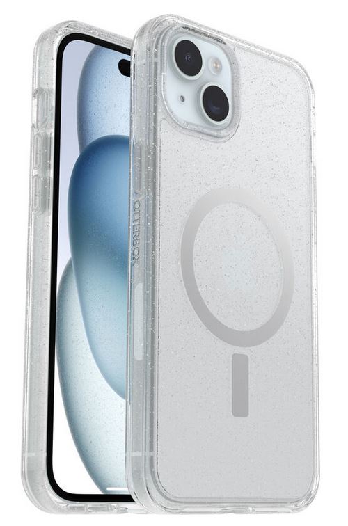 OtterBox Symmetry Hülle MagSafe für iPhone 15 Plus Stardust transparent (77-93061)