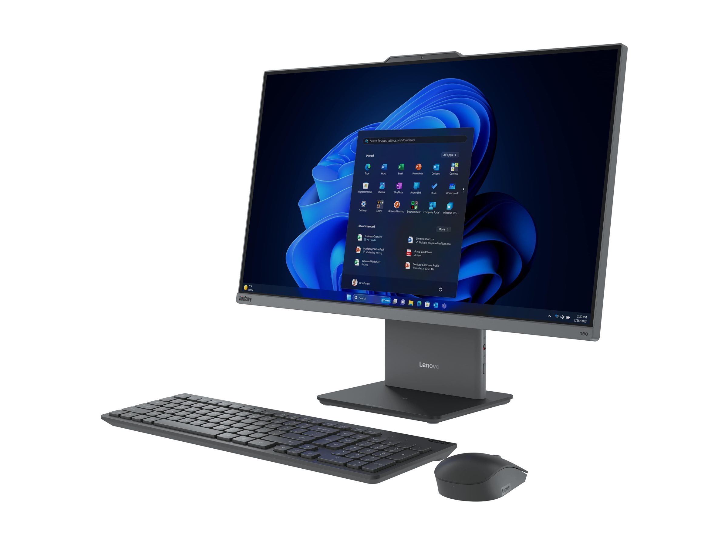 Lenovo ThinkCentre neo 50a 27 G5 12SA008YGE 27" Intel Core i5 16 GB RAM 512 GB SSD Luna Gray