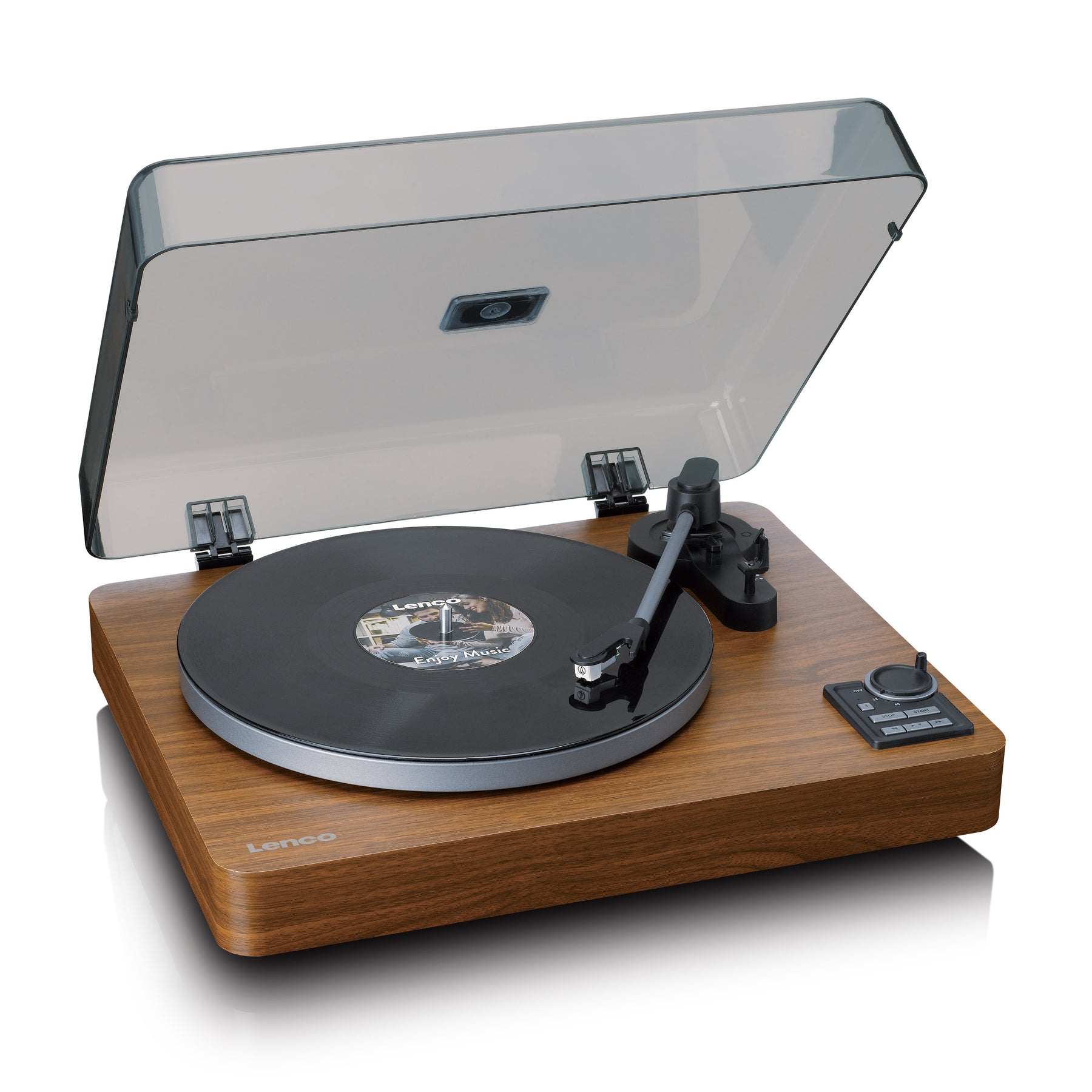 Lenco LBTA-165WOOD Plattenspieler Stereo Schwarz Holz