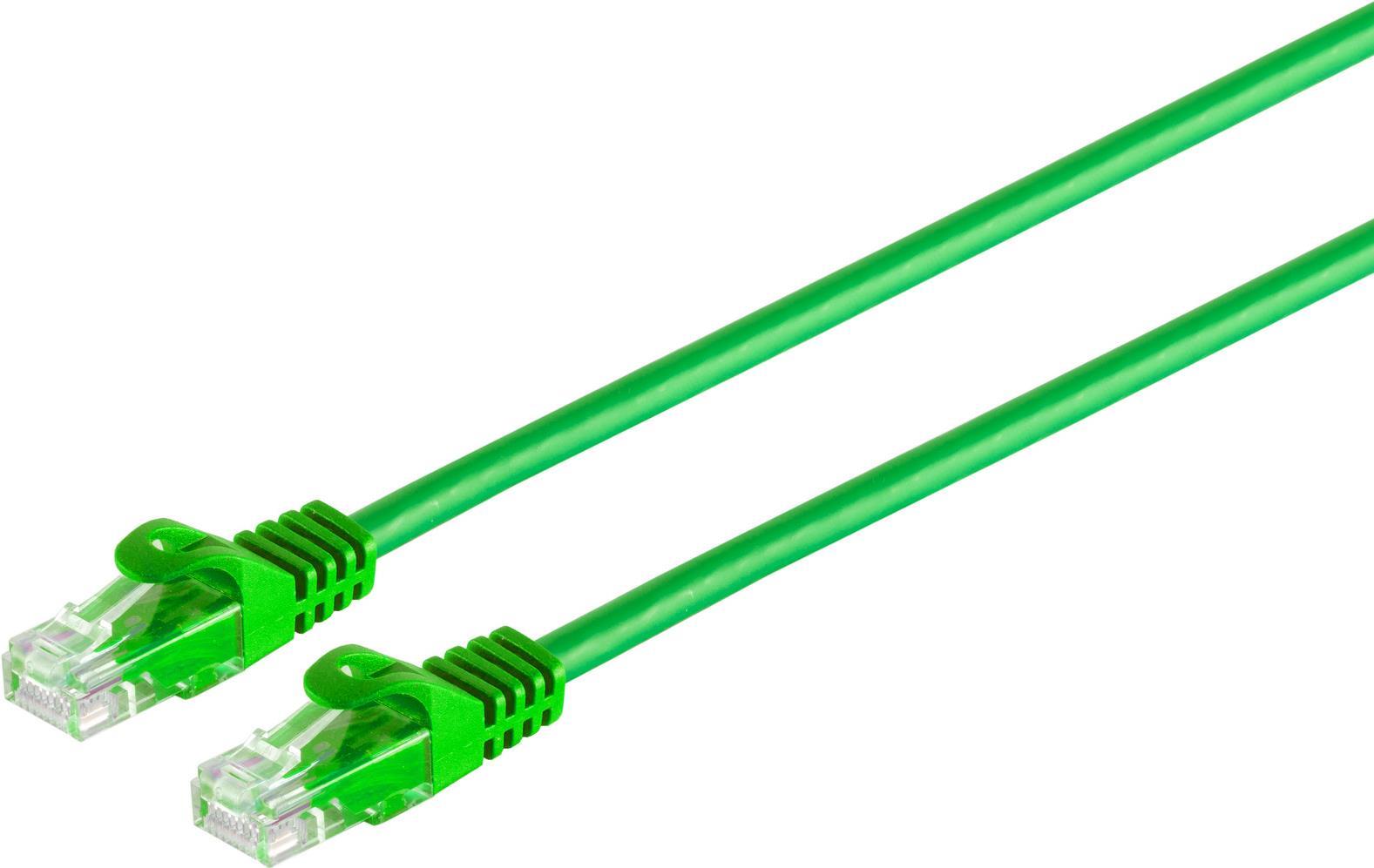 S/CONN maximum connectivity Netzwerkkabel-RJ45 Patchkabel U/UTP mitCat.7 Rohkabel grün 1,5m (08-35153)