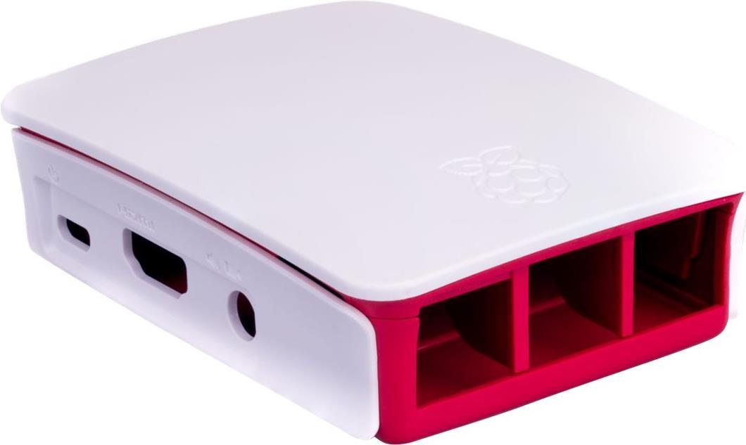 Raspberry Pi Hülle ABS-Kunststoff weiß, Rot TZT 241 AAA-01 