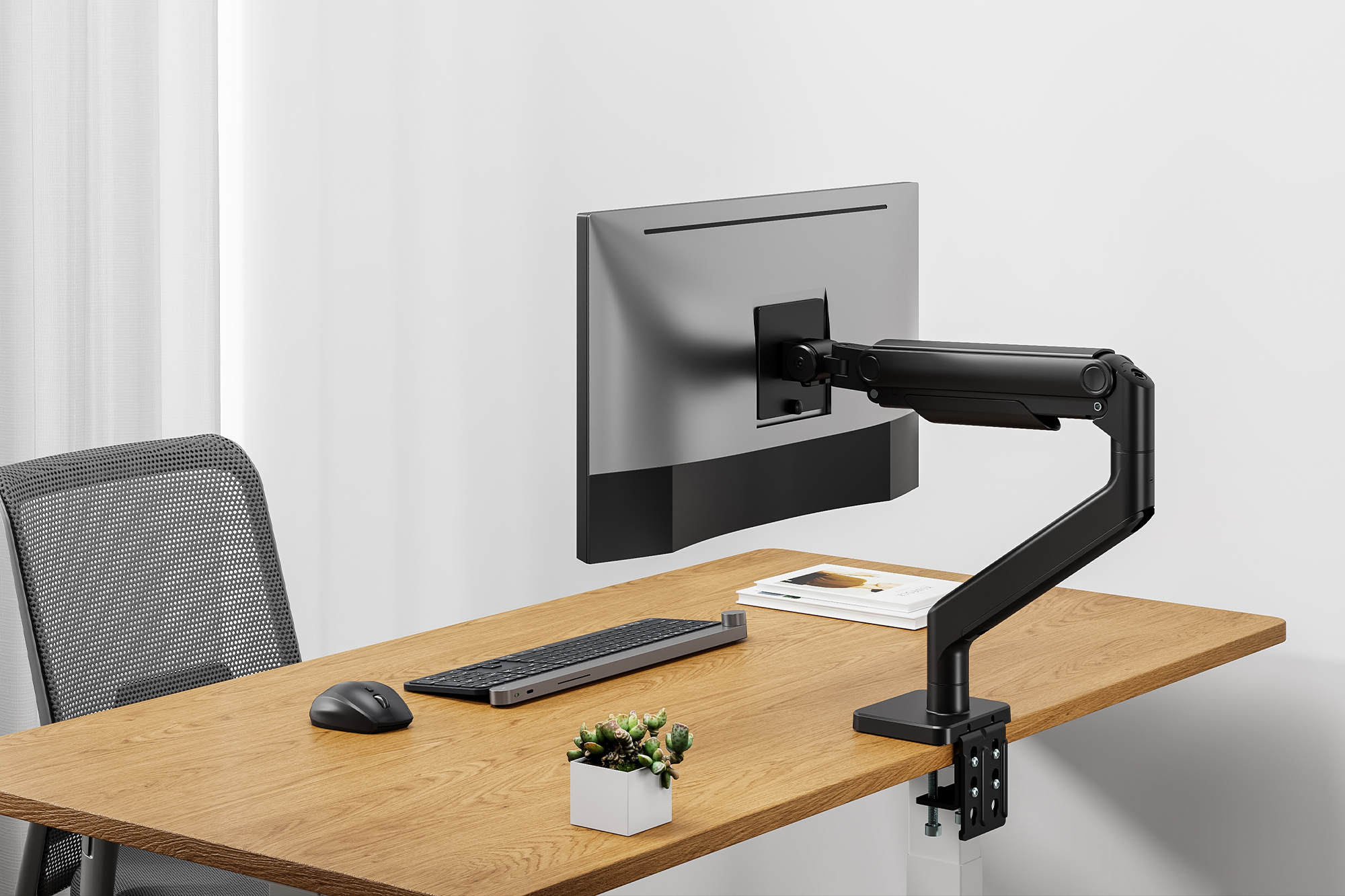 Digitus DA-90473 Single Monitorhalterung 49" 20 kg Schwarz