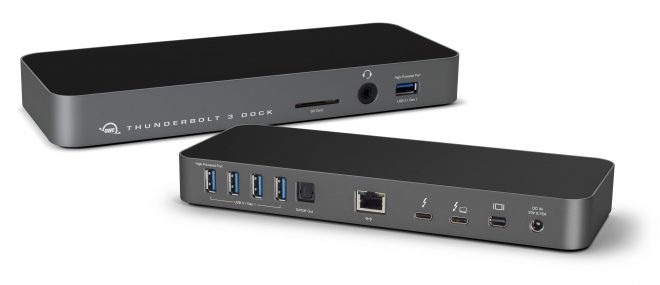 OWC Thunderbolt 3 Dock 14-Port Dockingstation 85 W 1GbE Mini DP Space-grau