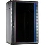 DSIT 18 HE Serverschrank, Wandgehäuse, mit Glastür (BxTxH) 600 x 450 x 900 mm (DS6418)