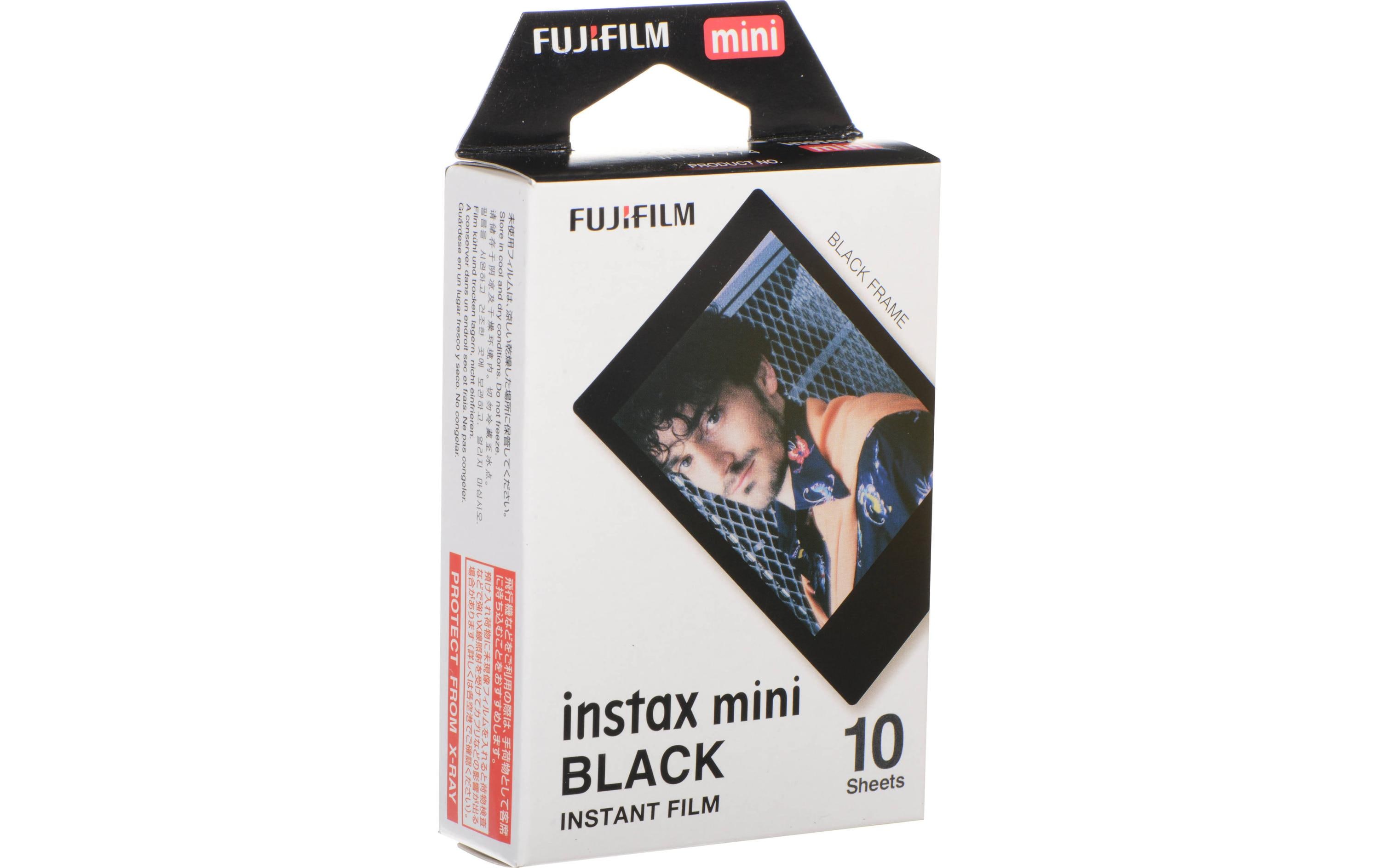 Fujifilm Instax Mini Black Sofortbildfilm 10 Stück Schwarz