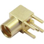 Telegärtner MMCX-Winkelbuchse Winkelbuchse für gedruckte Schaltungen, Z23  - 5 Stück (J01341A0031)