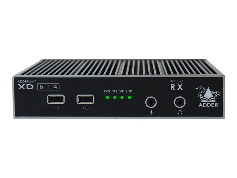 Adder AdderLink XD614P-DP KVM-Extender DisplayPort 4000 m Schwarz