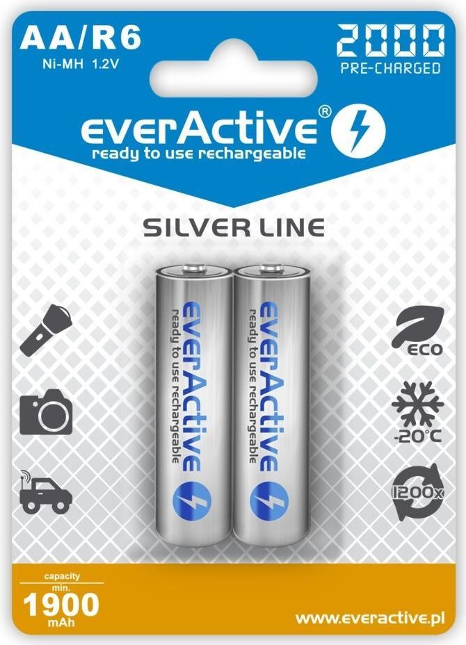 Everactive EVHRL6-2000 Haushaltsbatterie Wiederaufladbarer Akku AA Nickel-Metallhydrid (NiMH) (EVHRL6-2000)