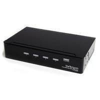 StarTech.com 4 Port High-Speed-HDMI Video Splitter mit Audio bis 15,0m- Video-Verteiler (ST124HDMI2)