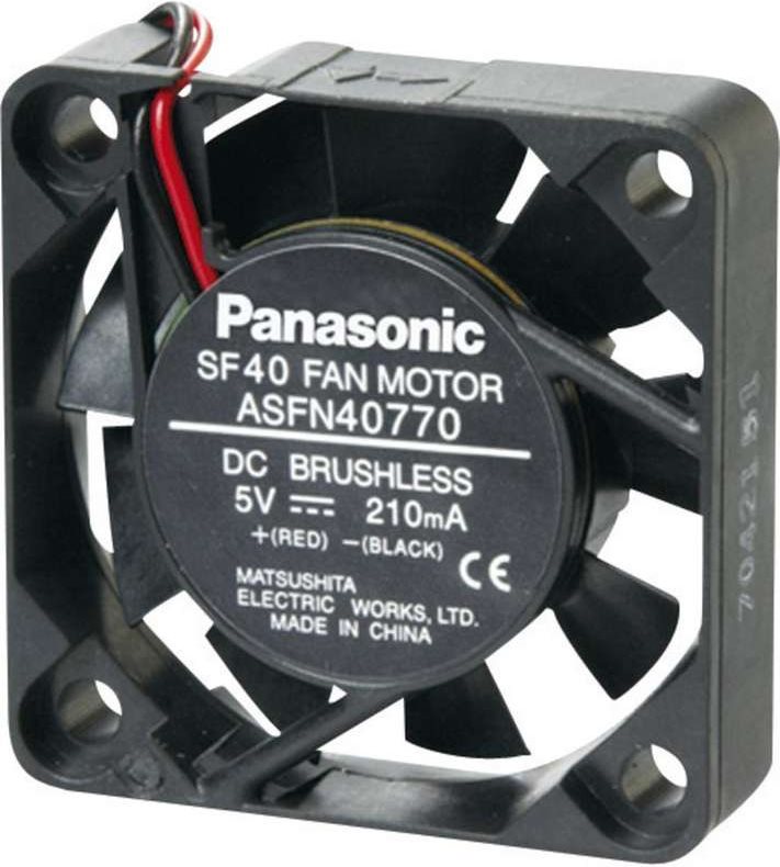 Panasonic Axiallüfter (Industrie) 5 V/DC 9 mü/h (B x H x T) 40 x 40 x 10 mm ASFN42770 (ASFN42770)
