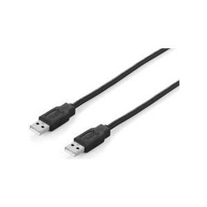 EQUIP USB 2.0 Kabel A->A 5m S/S schwarz (128872)