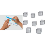 sigel Neodym-Magnetwürfel, Maße: 10 x 10 x 10 mm, vernickelt Haftkraft: 6 Blatt auf Glasmagnettafeln / 3,2 kg auf Stahl, - 1 Stück (B3101)