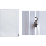 ELBA Reißverschlusstasche, 305 x 170 mm, PVC, glasklar 0,14 mm, Außenseite mit Gleitverschluss, zur sicheren - 10 Stück (100207006)