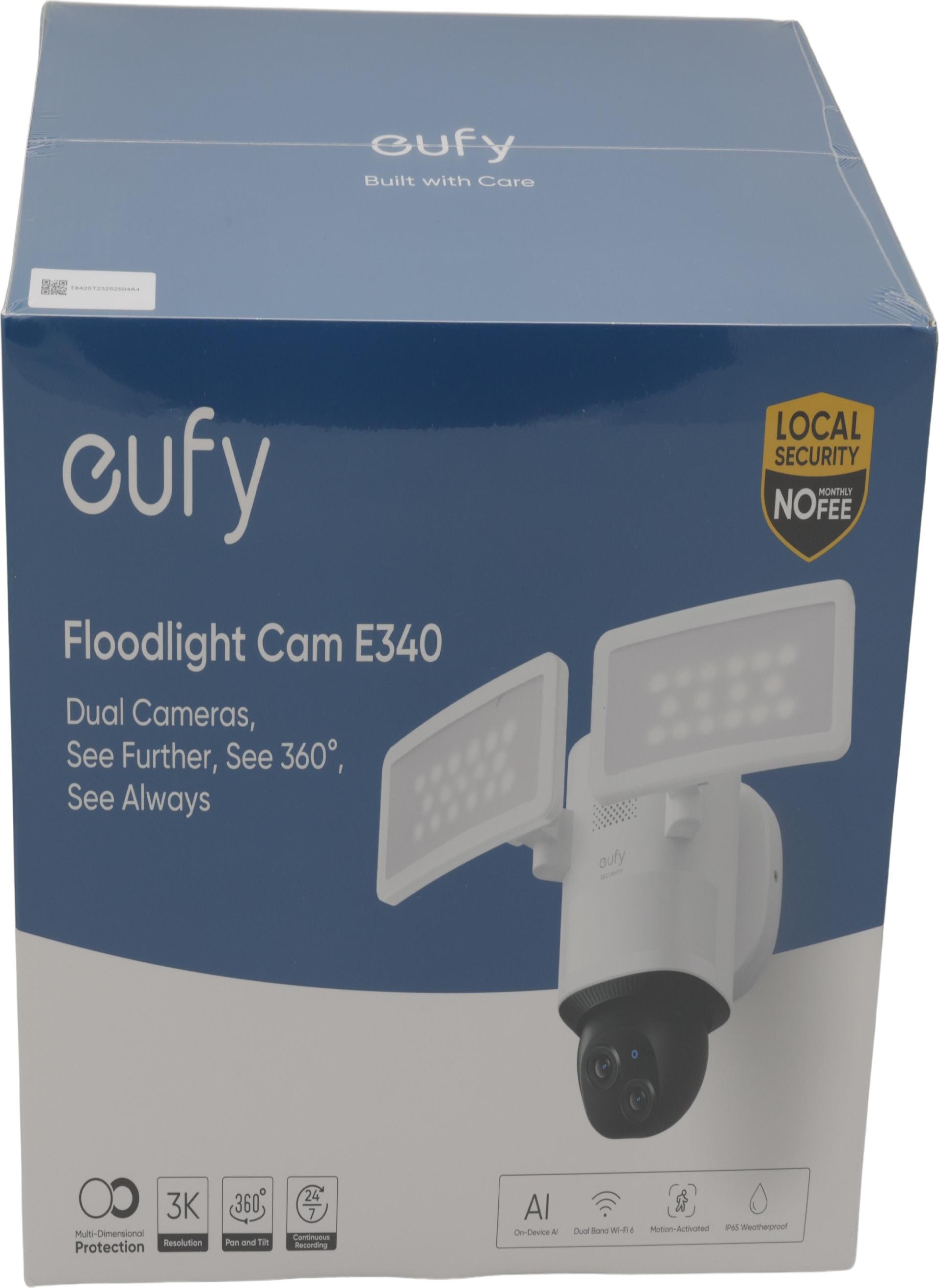 Anker Eufy E340 Floodlight IP-Sicherheitskamera 3K Schwarz, Weiß