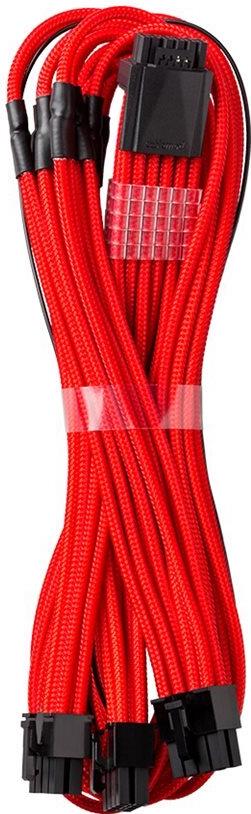 CableMod RT-Series Pro ModMesh 12VHPWR auf 3x PCI-e Kabel für ASUS/Seasonic - 60cm, rot (CM-PRTS-16P3-N60KR-5PC-R)