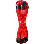 CableMod RT-Series Pro ModMesh 12VHPWR auf 3x PCI-e Kabel für ASUS/Seasonic - 60cm, rot (CM-PRTS-16P3-N60KR-5PC-R)