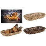 APS Brotkorb COVE, oval, 280 x 160 mm, braun aus Polypropylen, mit Edelstahldraht im Rand und Boden - 1 Stück (40343)