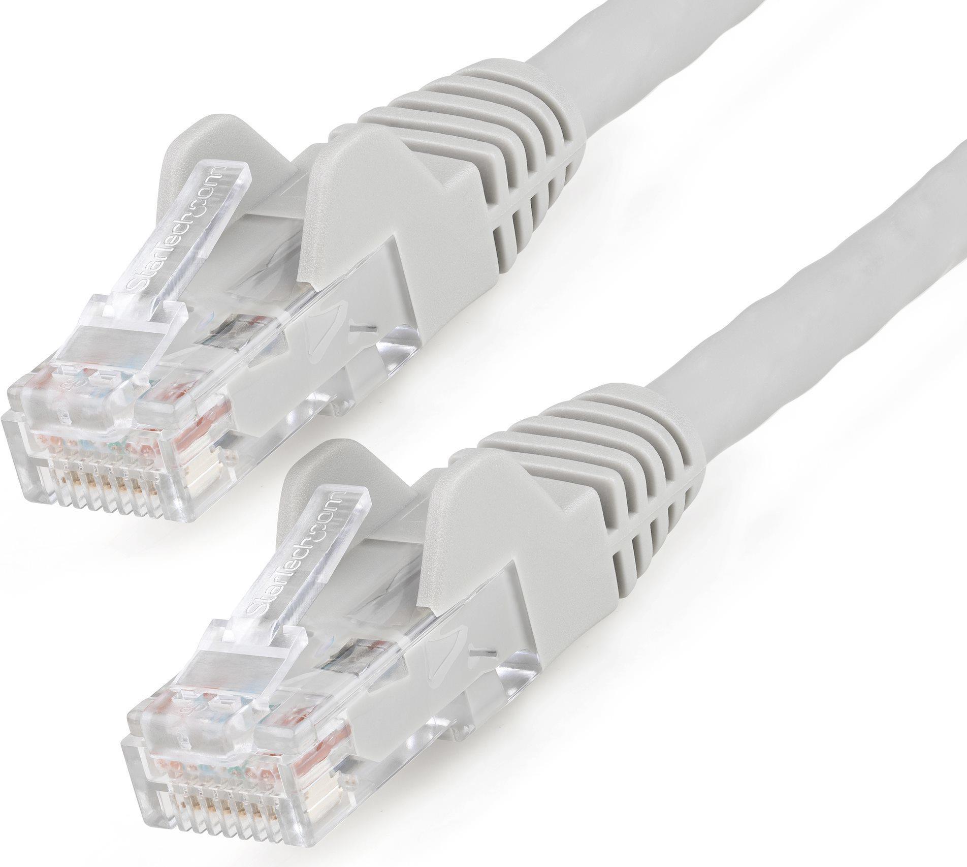 StarTech.com 10m LSZH CAT6 Ethernet Cable, 10 Gigabit Snagless RJ45 100W PoE Network Patch Cord with Strain Relief, CAT 6 10GbE UTP, Grey, Individually Tested/ETL, Low Smoke Zero Halogen - Category 6 - 24AWG (N6LPATCH10MGR) - Patch-Kabel - RJ-45 (M) bis RJ-45 (M) - 10 m - 6 mm -