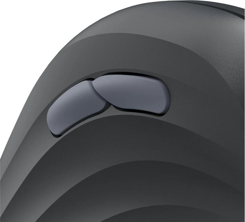 Hama EWM-500L Vertikale Funkmaus Ergonomisch für Linkshänder 1.800 dpi Optisch 7 Tasten Schwarz