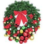 EUROPALMS Premium-Tannenkranz, dekoriert, 90cm (83501718)