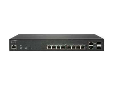 SonicWall SWS12-10FPOE Managed L2 Switch 12 Ports PoE+ Schwarz