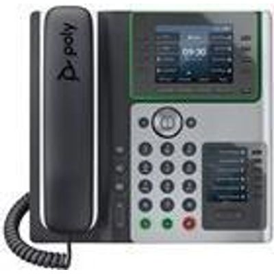 Poly Edge E450 VoIP-Telefon mit Rufnummernanzeige/Anklopffunktion (2200-87030-025)