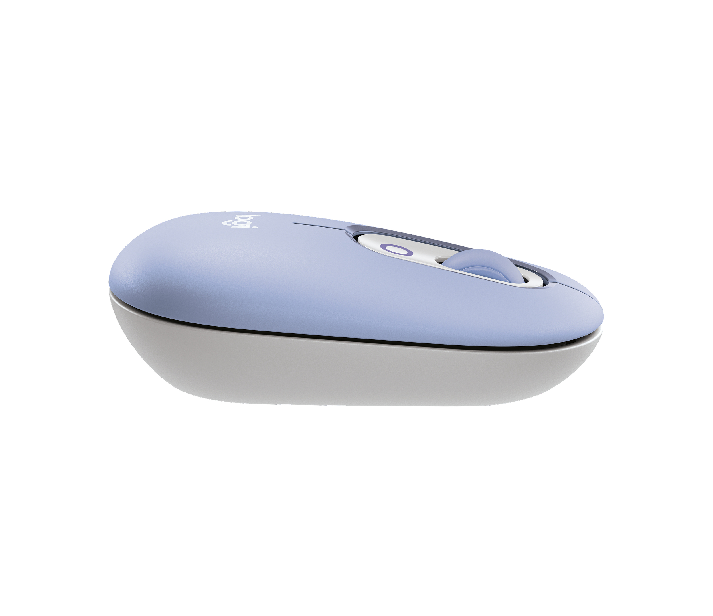 Logitech POP Icon Combo Kabelloses Tastatur-und-Maus-Set Bluetooth LE QWERTY US International Fliederfarben, Off-White