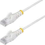 StarTech.com 2m White Slim CAT6 Ethernet Cable, Snagless, 28AWG, LSZH (N6PAT200CMWHS)