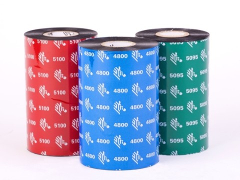 Zebra 5095 Resin Thermotransferband 60 mm x 300 m Außen Schwarz