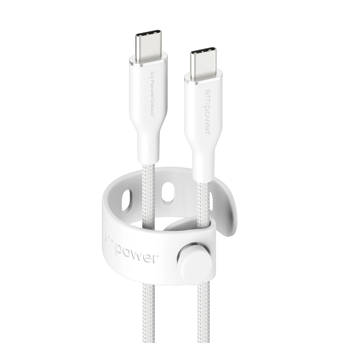 PanzerGlass empower by PanzerGlass Racing 60W USB-C zu USB-C Kabel 1.2 m Silver White
