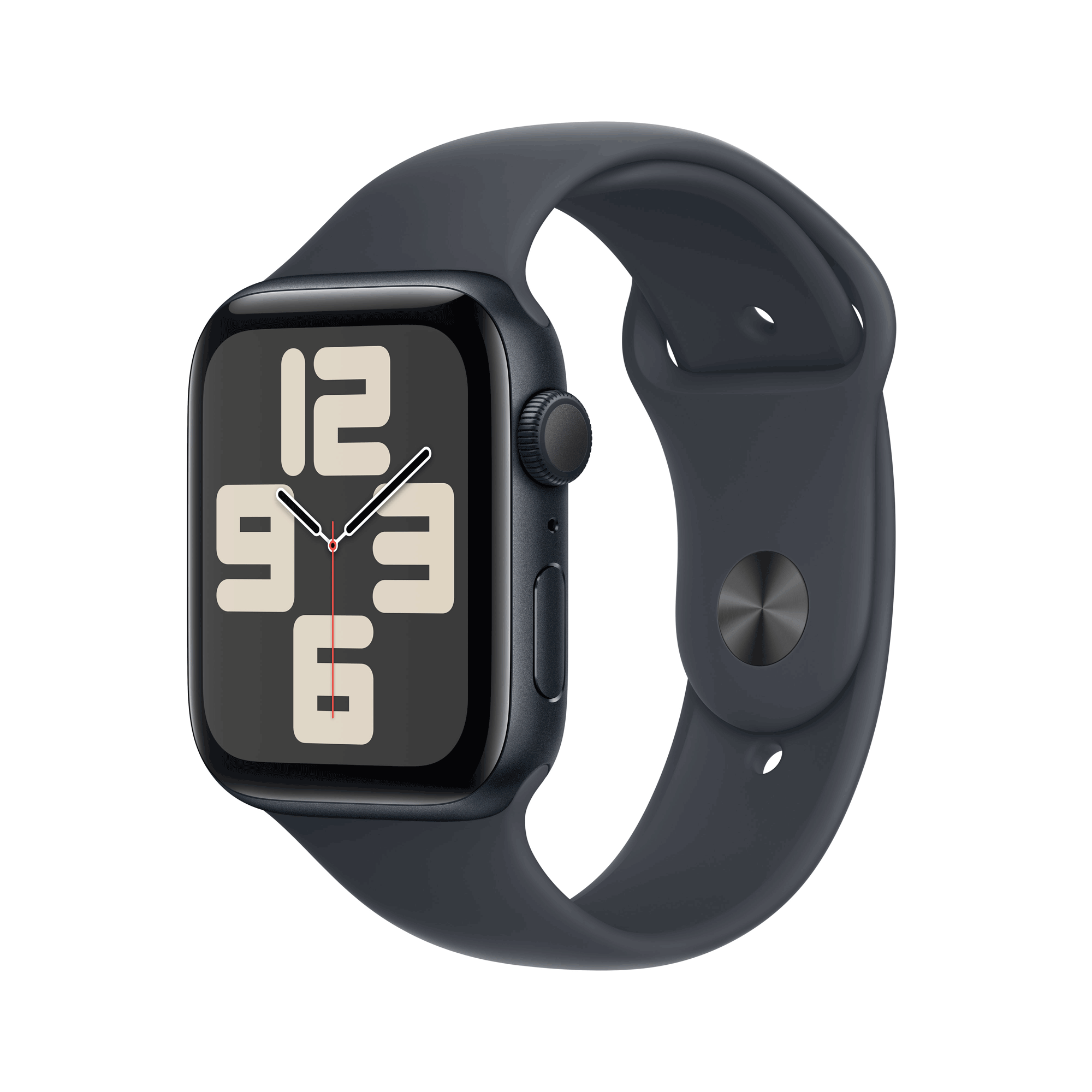 Apple Watch SE GPS 44mm Midnight Aluminium Case mit Midnight Sport Band MXEK3QF A