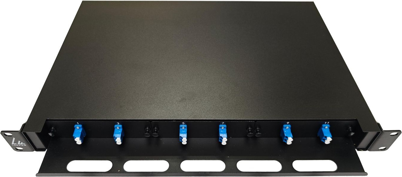 Lanview Fiber Optic Sliding Panel ODF 1U LC SM OS2 12 Cores (LVO-101010)