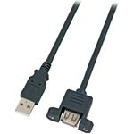 EFB-Elektronik USB2.0 Verlängerungskabel A-A, St.-Einbaubuchse, 0,5m, schwarz, Classic Hersteller: EFB Elektronik (K5291SW.0,5V2)