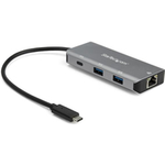 StarTech.com HB31C2A1CGB 3-Port-USB-C-Hub (mit LAN-Anschluss , 10 Gbit/s, 2x USB-A und 1x USB-C, 25 cm Hostkabel) (HB31C2A1CGB)
