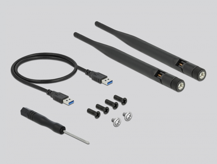 Delock USB 3.0 Konverter für M.2 Key B Modul mit SIM-Slot und Gehäuse Schwarz