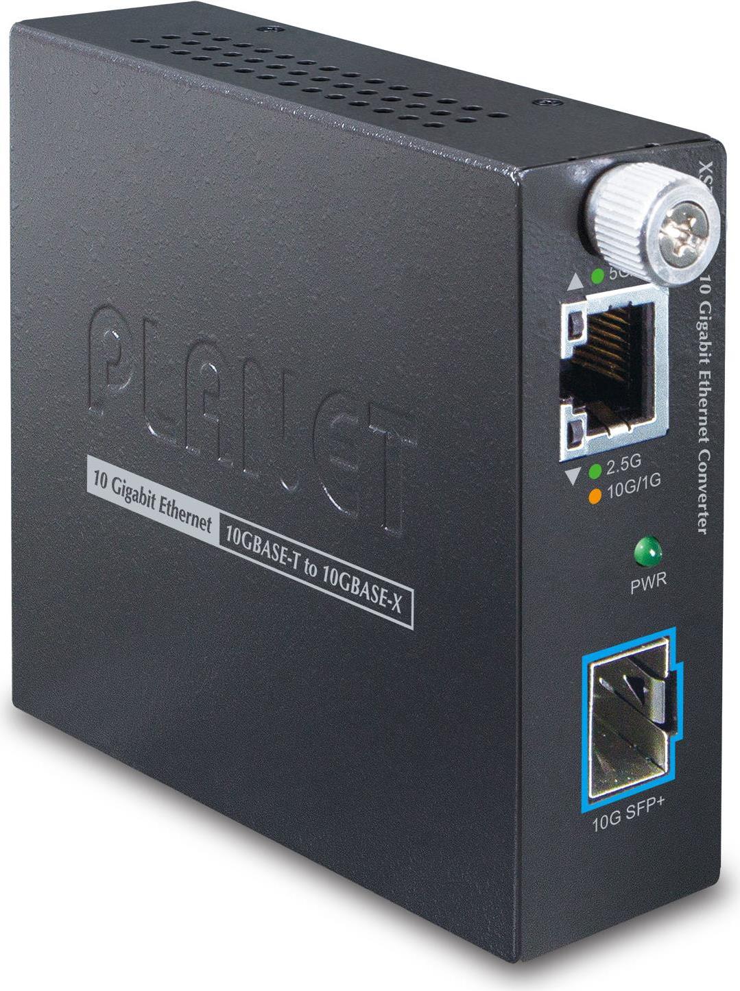 PLANET 10G/5G/2.5G/1G/100M Copper to Netzwerk Medienkonverter Eingebaut Schwarz (XST-705A)